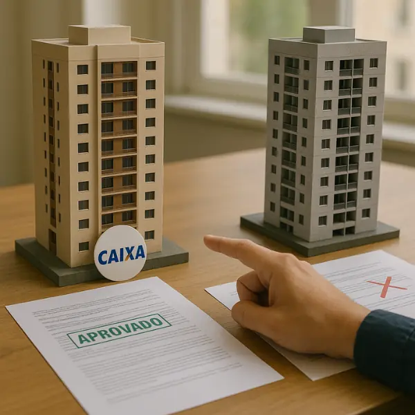 imóveis com financiamento aprovado pela Caixa ou bancos autorizados.
